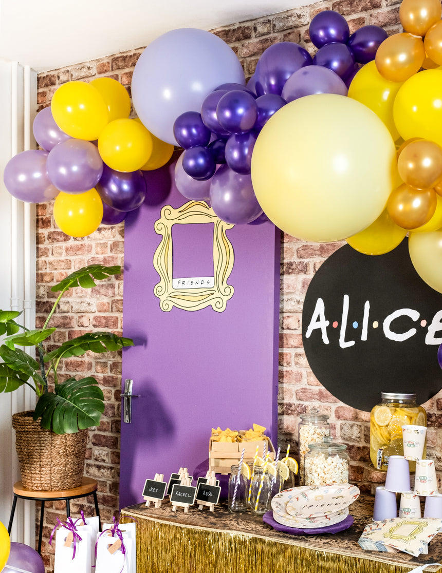 Ballon en latex géant lilas 60 cm