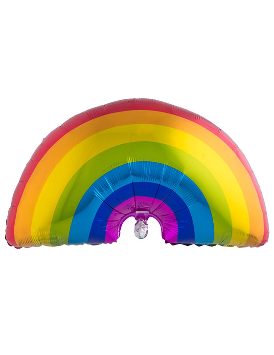 Ballon géant en aluminium arc-en-ciel 60 x 95 cm