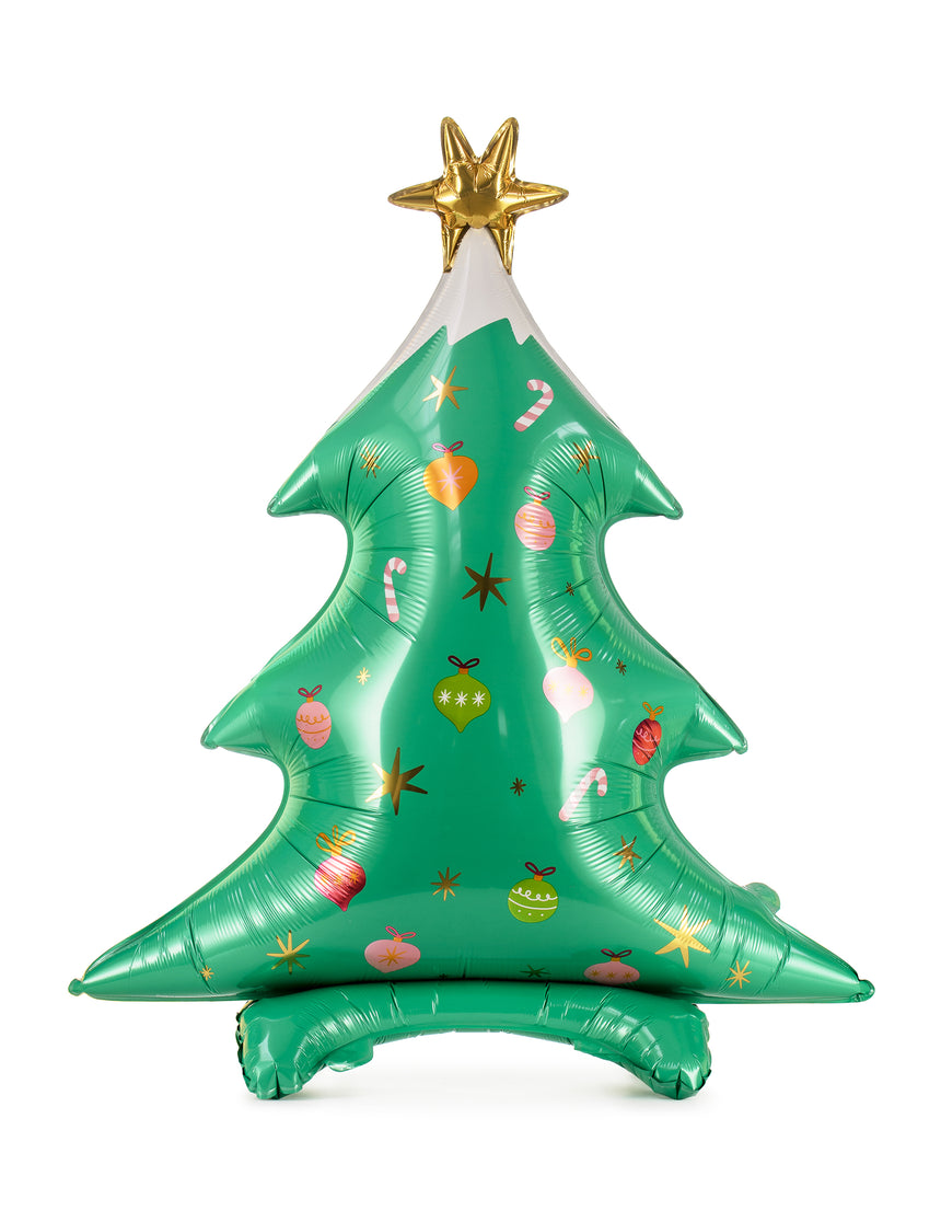 Ballon géant en aluminium sapin de noël 78 x 94 cm
