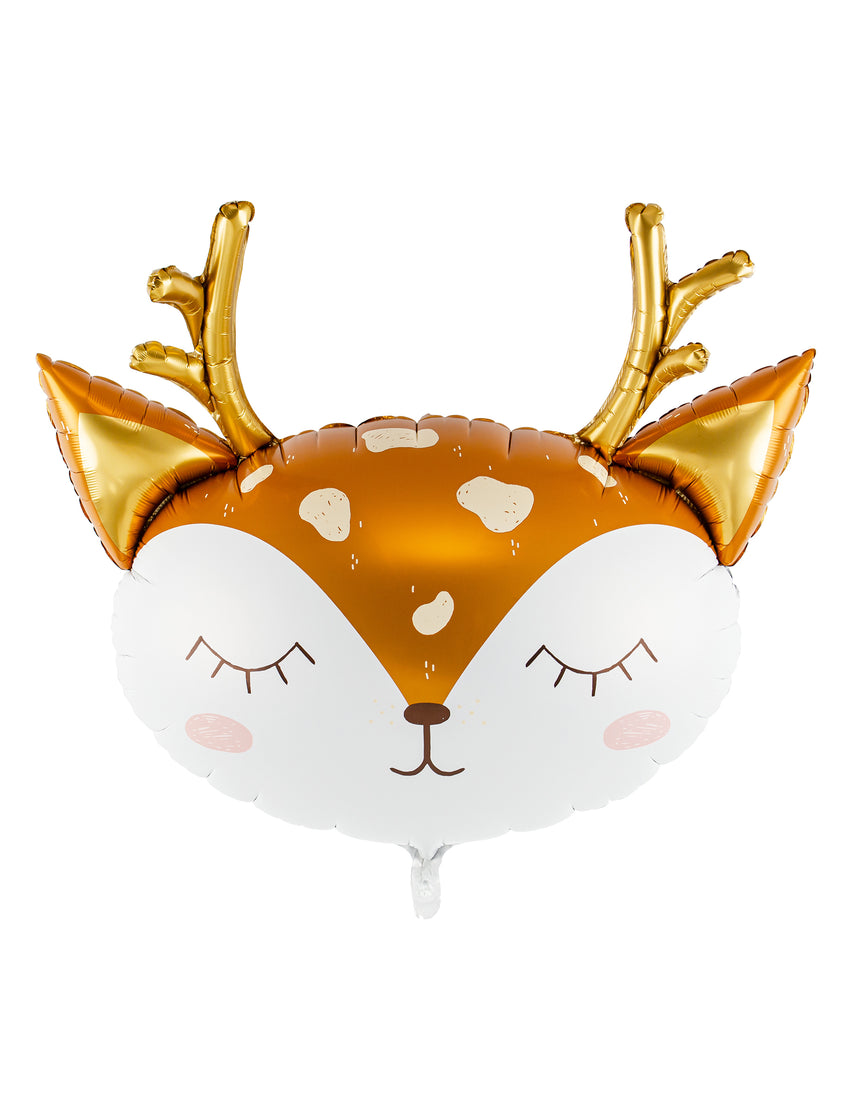 Ballon géant en aluminium tête de cerf 73 x 64