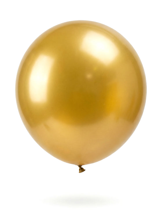 Ballon géant en latex doré 80 cm