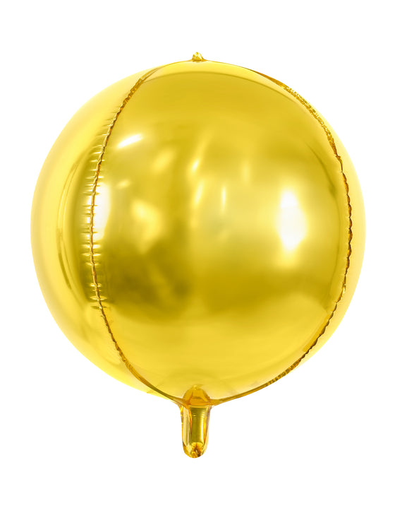 Ballon sphère en aluminium doré métallisé 40 cm
