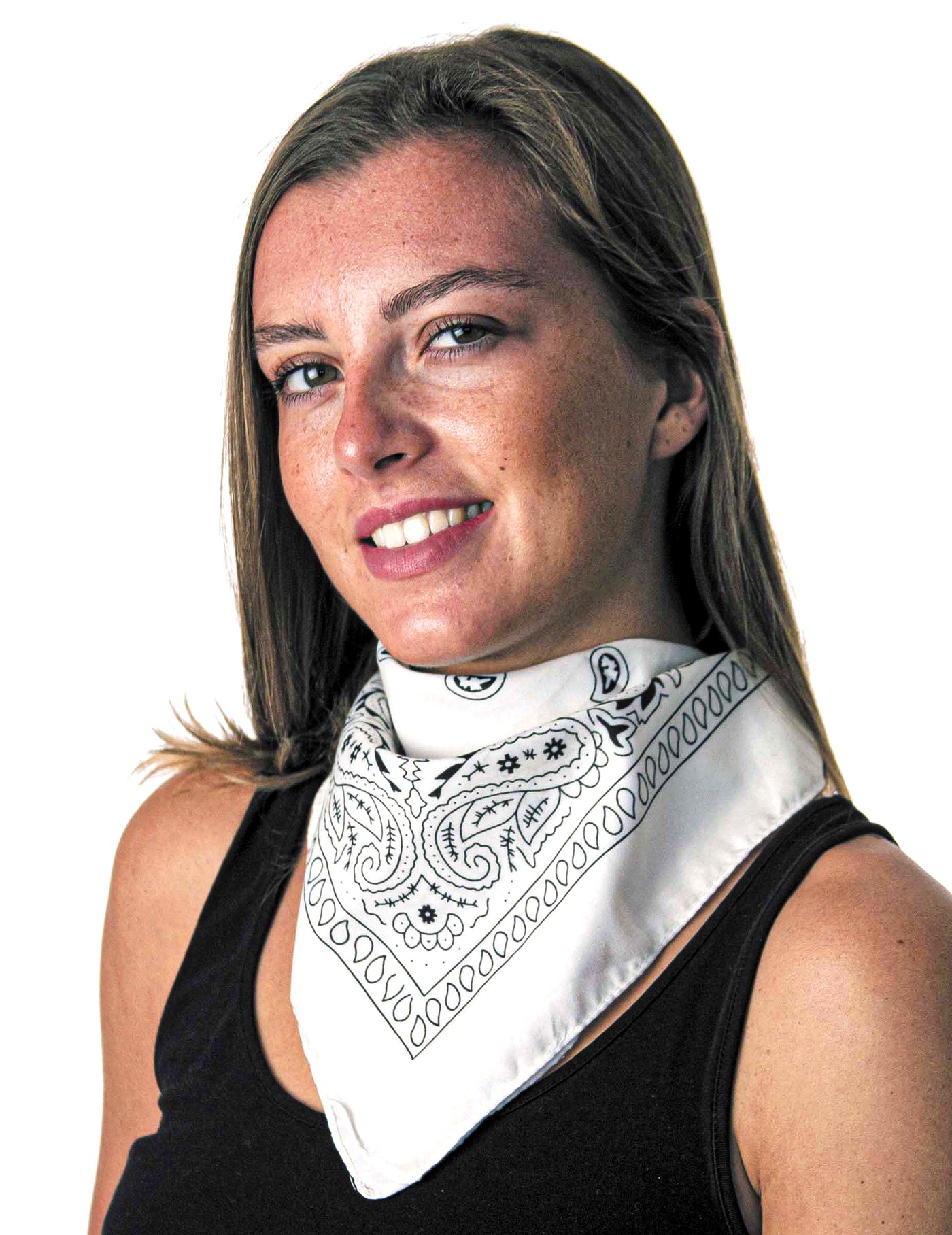 Bandana blanc adulte