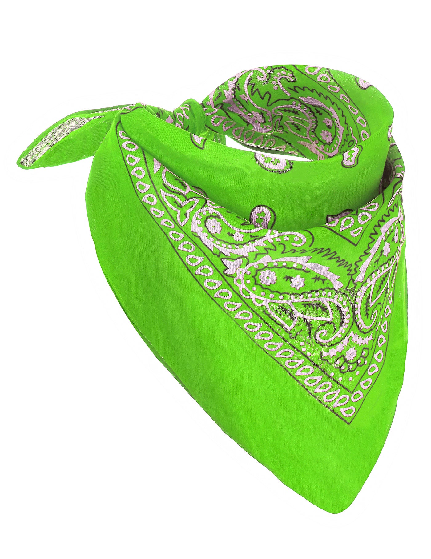Bandana vert fluo adulte