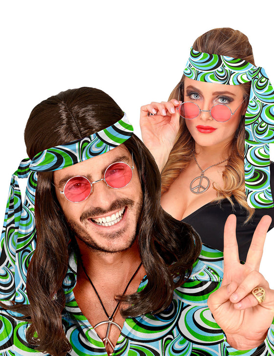Bandeau années 70 waves adulte