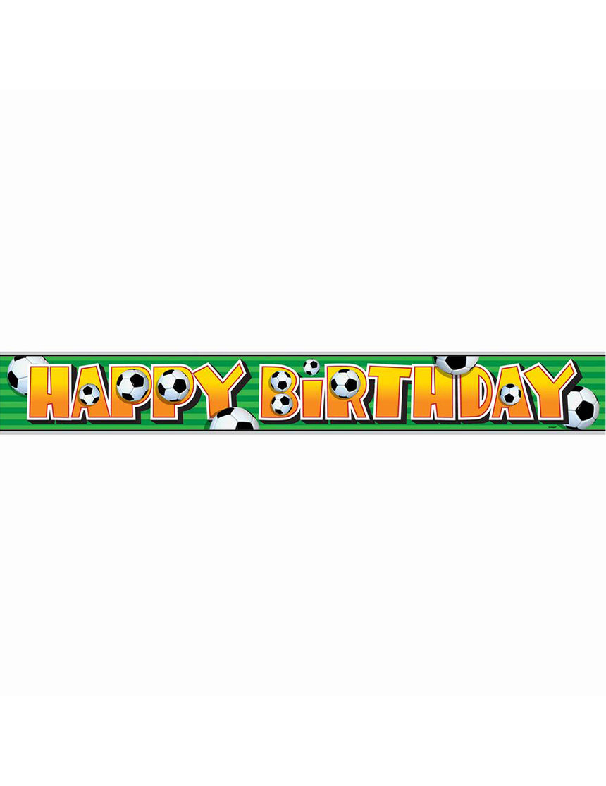 Bannière foot happy birthday 3d