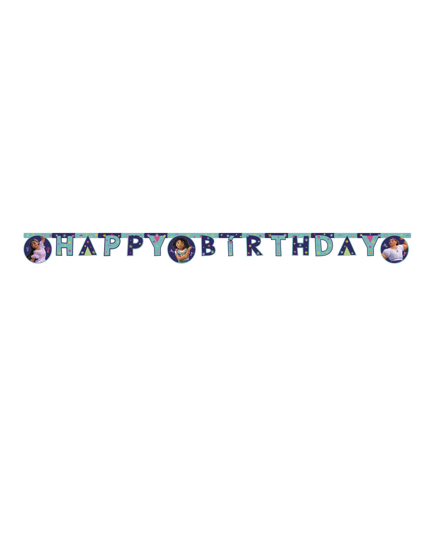 Bannière Happy Birthday en carton Encanto 2 m