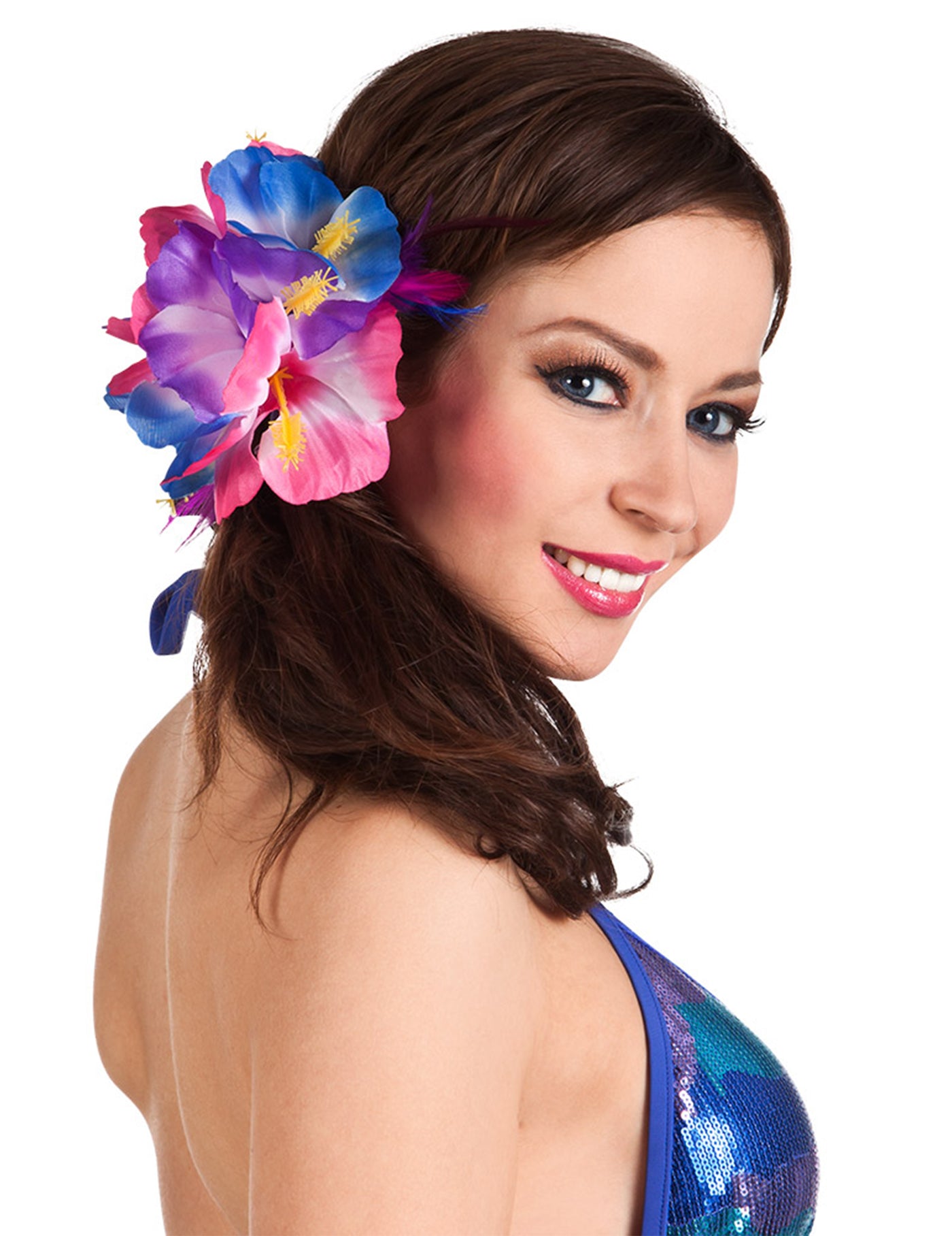 Barrette fleur hibiscus