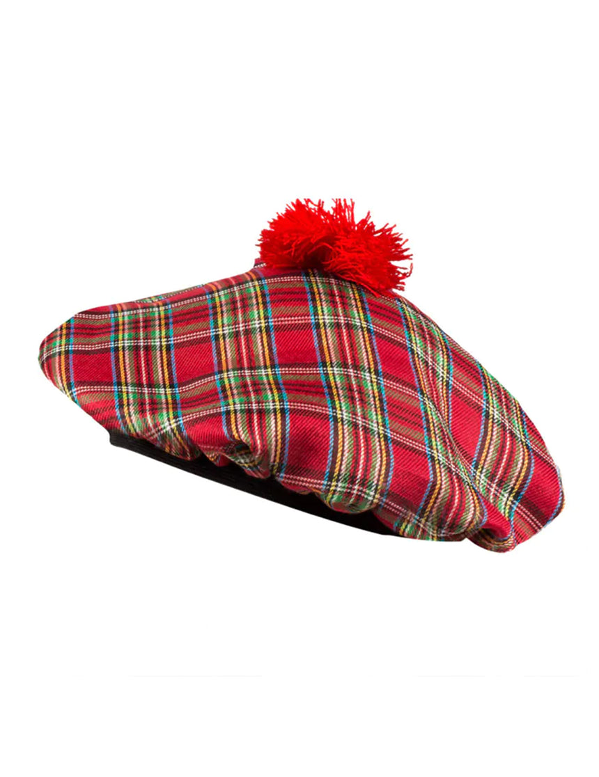 Béret écossais rouge adulte