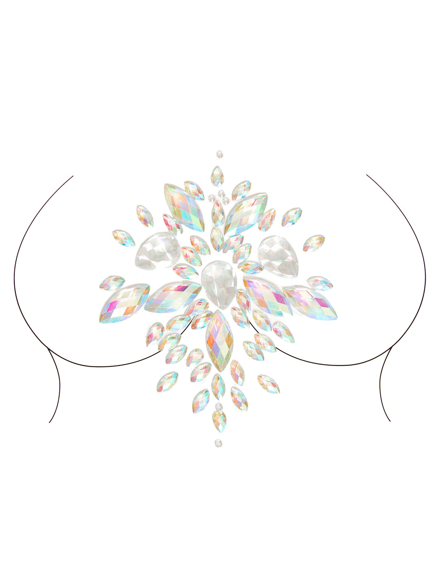 Bijoux pour corps adhésifs motifs céleste adulte