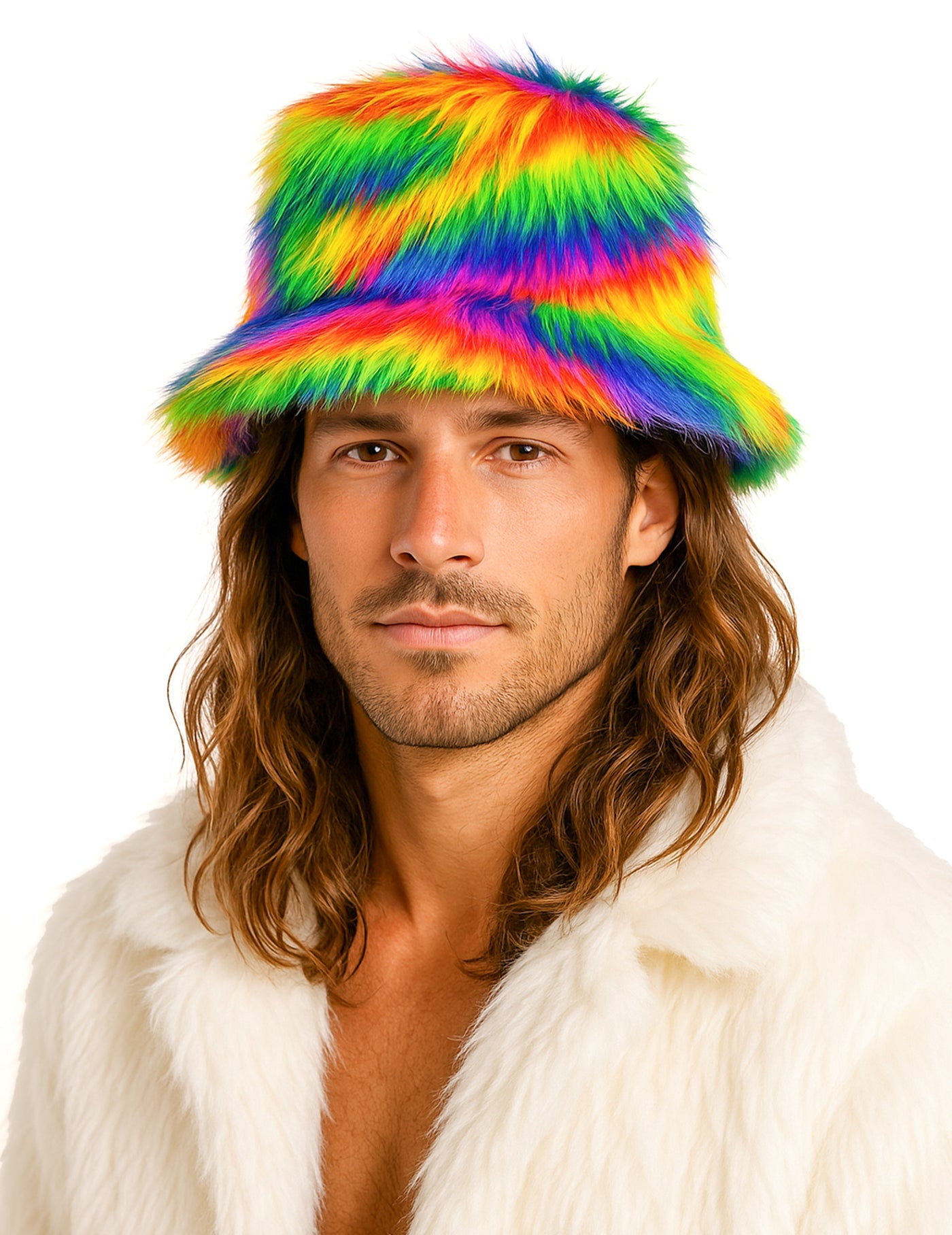 Bob en poils multicolore adulte