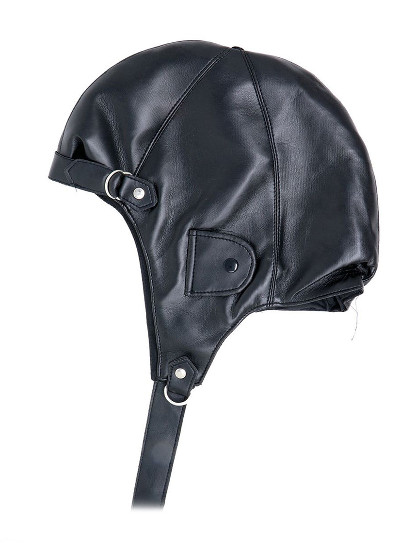 Bonnet aviateur noir adulte