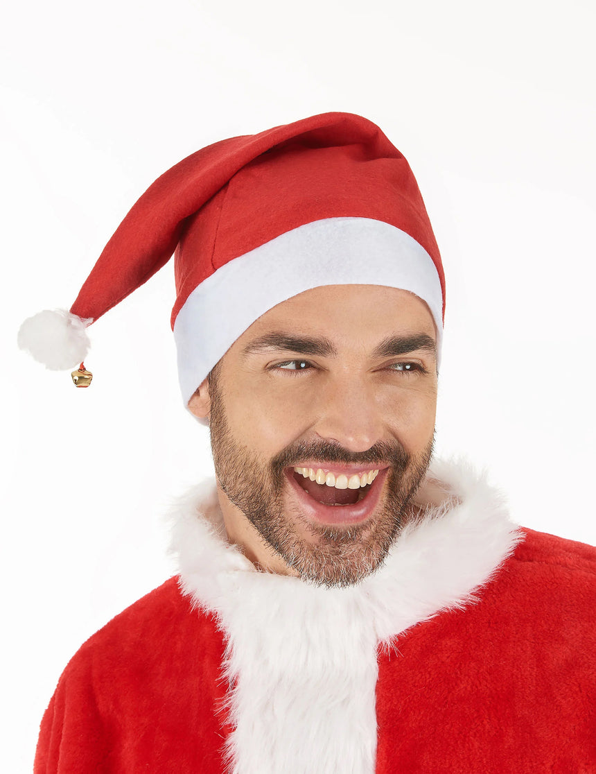 Bonnet de Noël avec grelot adulte