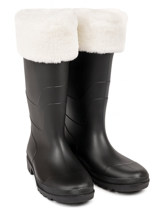 Bottes de Père Noël avec fourrure Haut de Gamme
