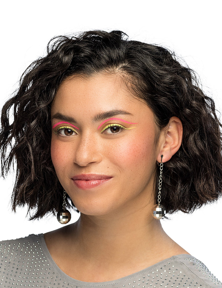 Boucles d'oreilles boules disco femme