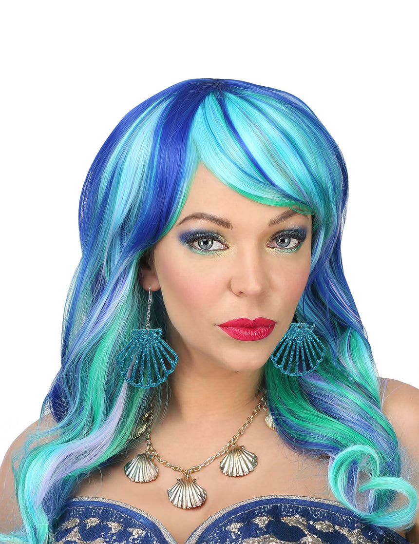 Boucles d'oreilles coquillages brillants adulte
