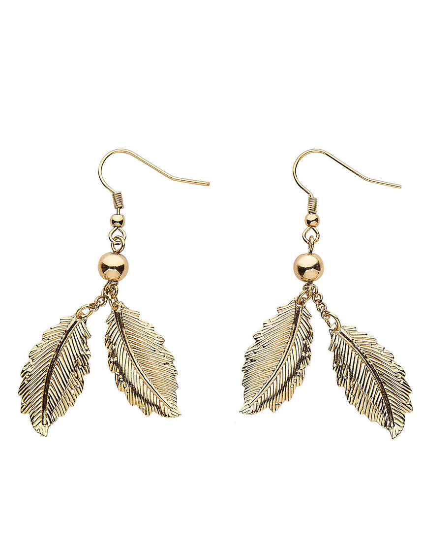 Boucles d'oreilles feuilles de laurier - femme