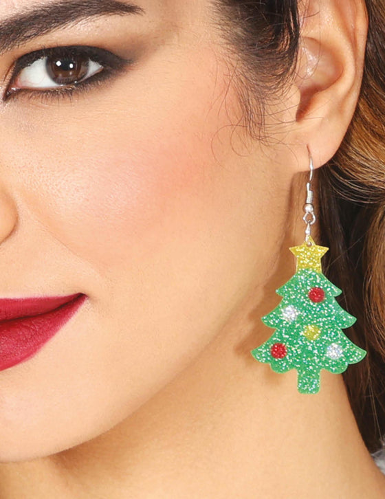 Boucles d'oreilles sapins de Noël