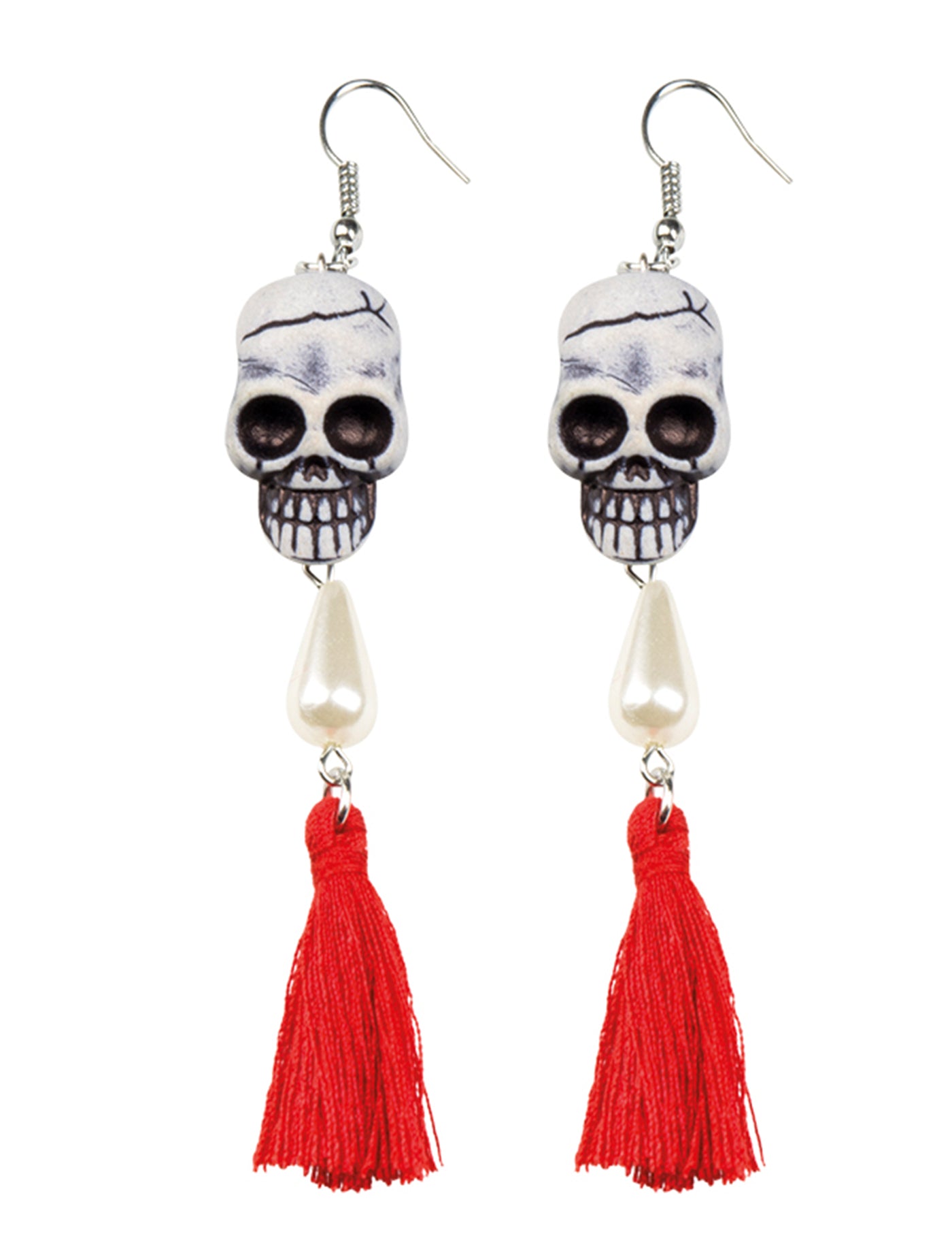 Boucles d'oreilles tête de mort femme Dia de los muertos