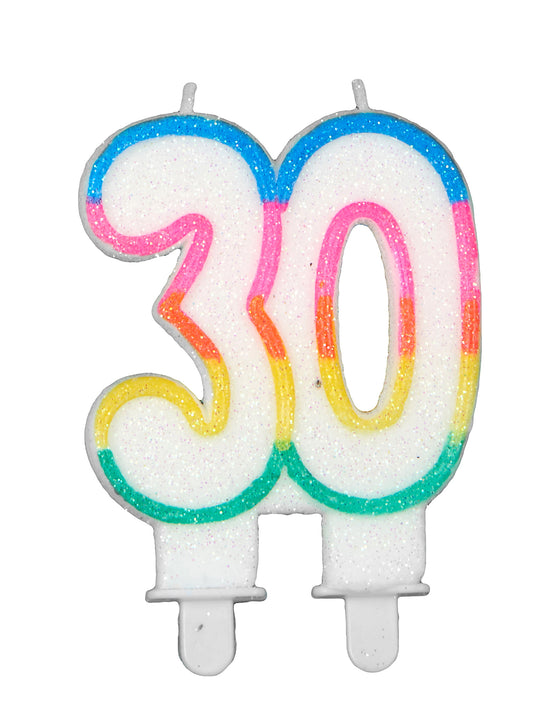 Bougie d'anniversaire chiffre 30