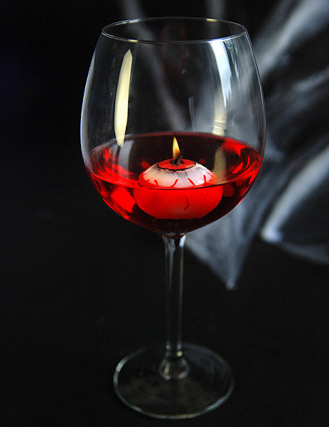 Bougie flottante Oeil ensanglanté Halloween 4 cm