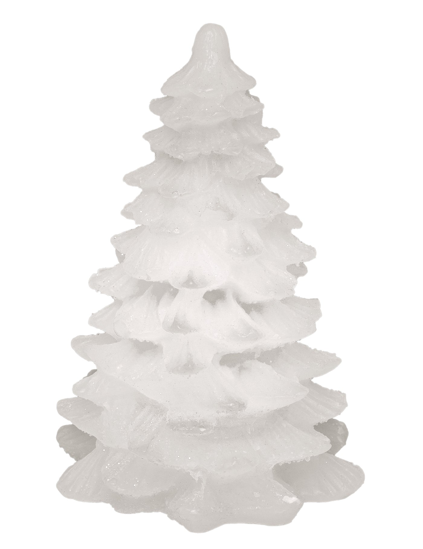 Bougie lumineuse sapin blanc led 9,5 cm décoration Noël