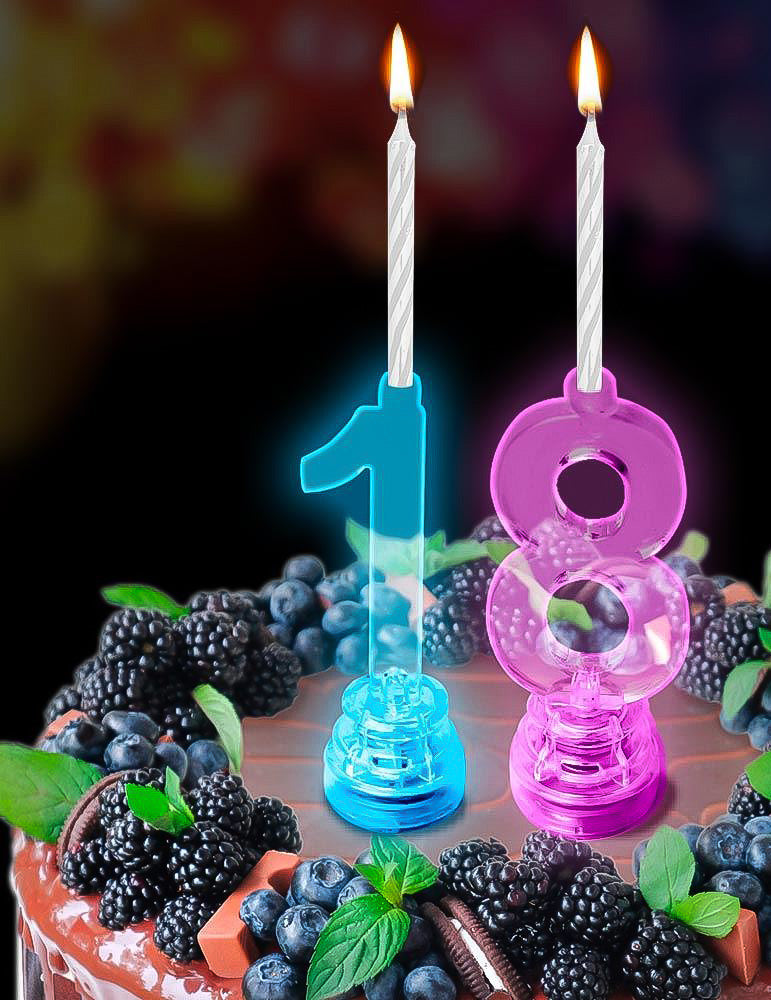 Bougies lumineuses LED chiffre 1
