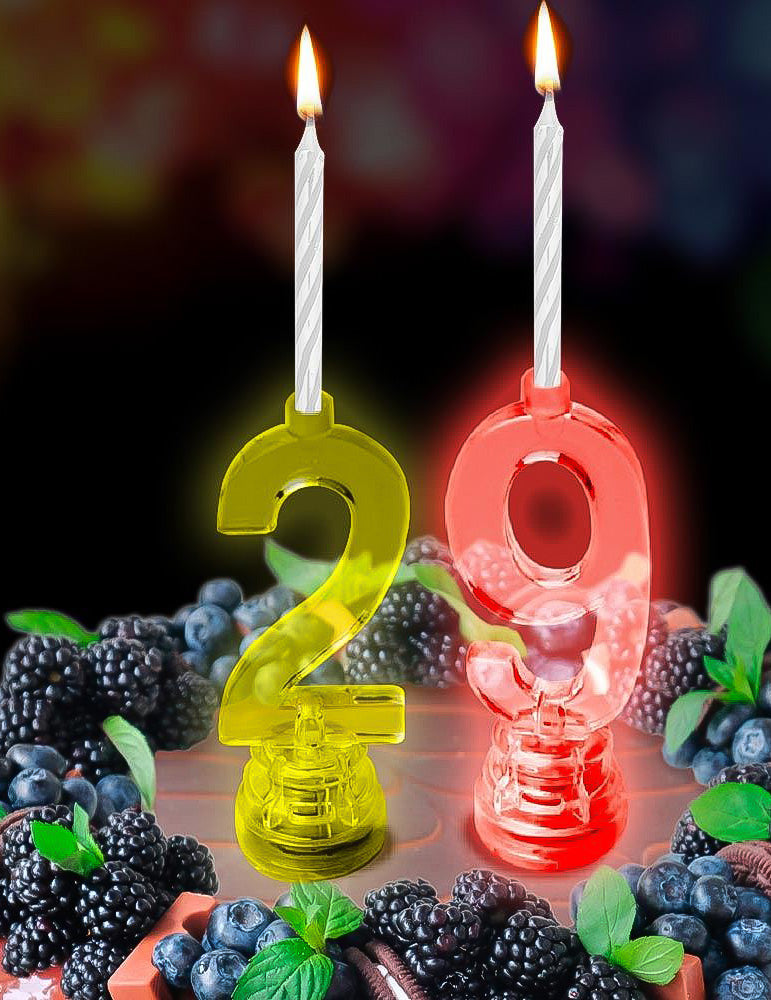 Bougies lumineuses LED chiffre 9