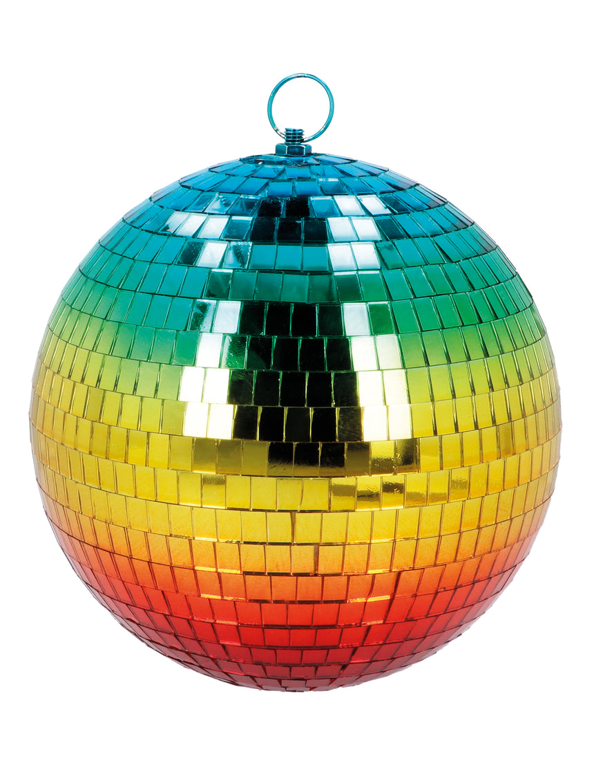 Boule à facettes disco arc en ciel 20 cm
