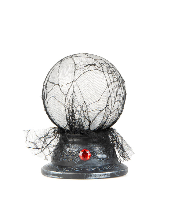 Boule de cristal lumineuse et sonore 19 x 13 cm