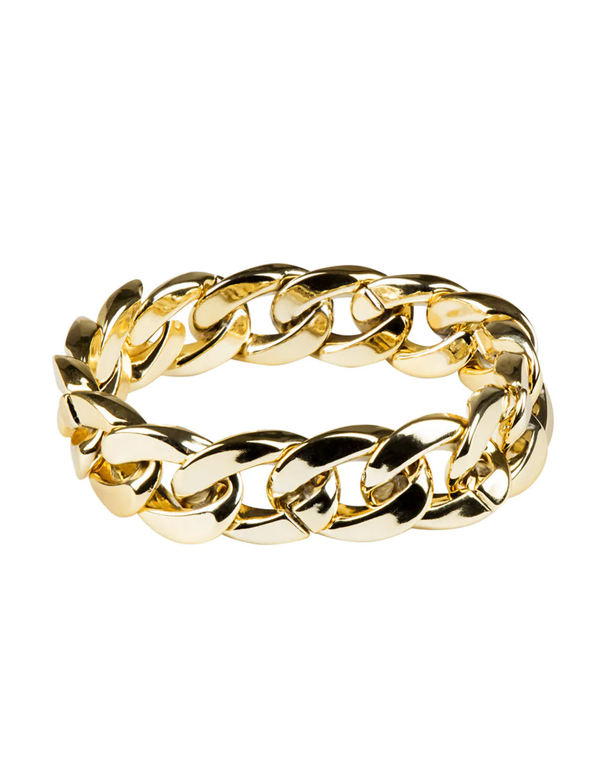 Bracelet bling bling doré adulte