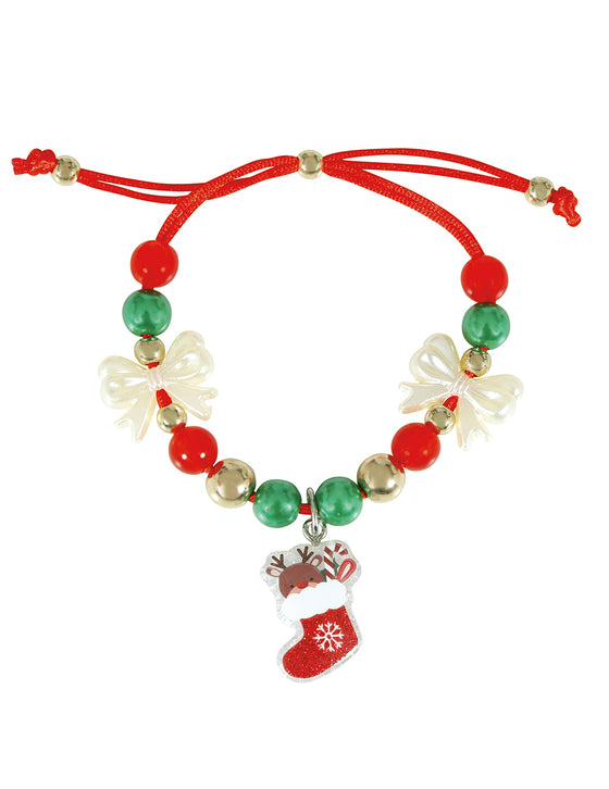 Bracelet chaussette de Noël