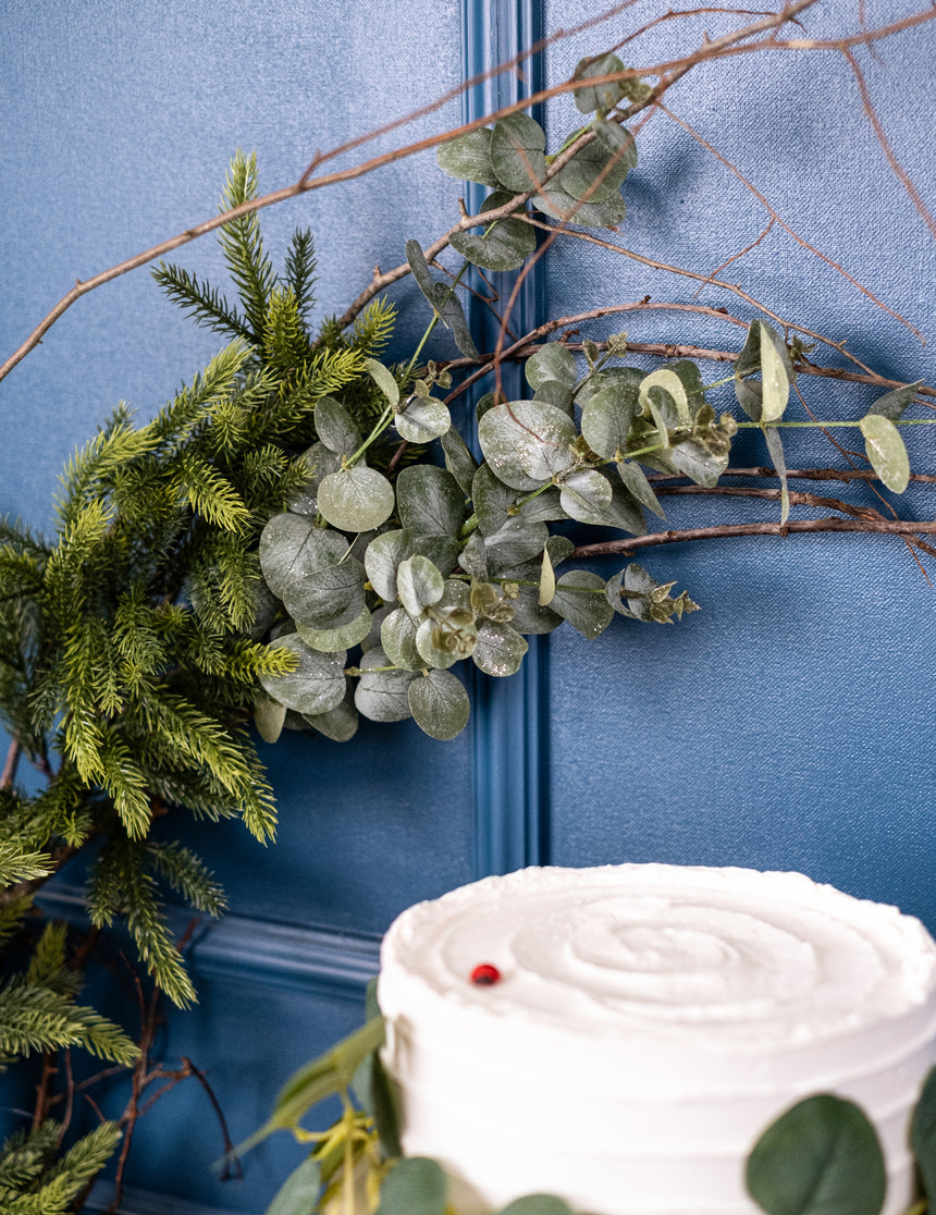Branche d'eucalyptus 98 cm décoration naturelle
