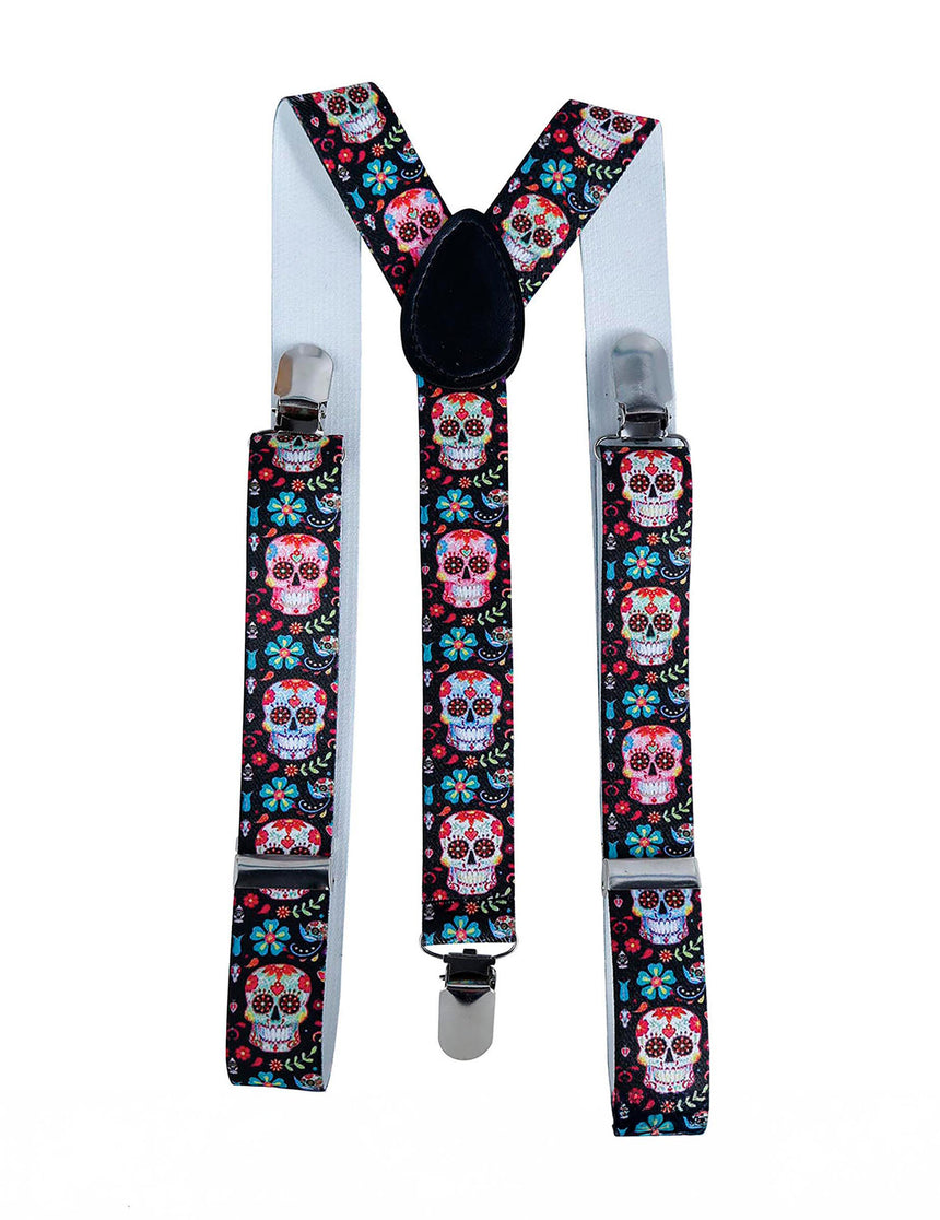 Bretelles Dia de los muertos adulte
