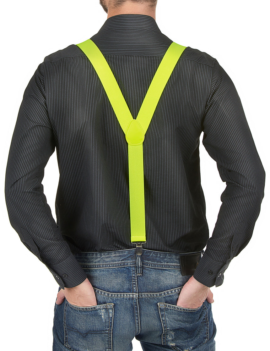 Bretelles jaunes adulte