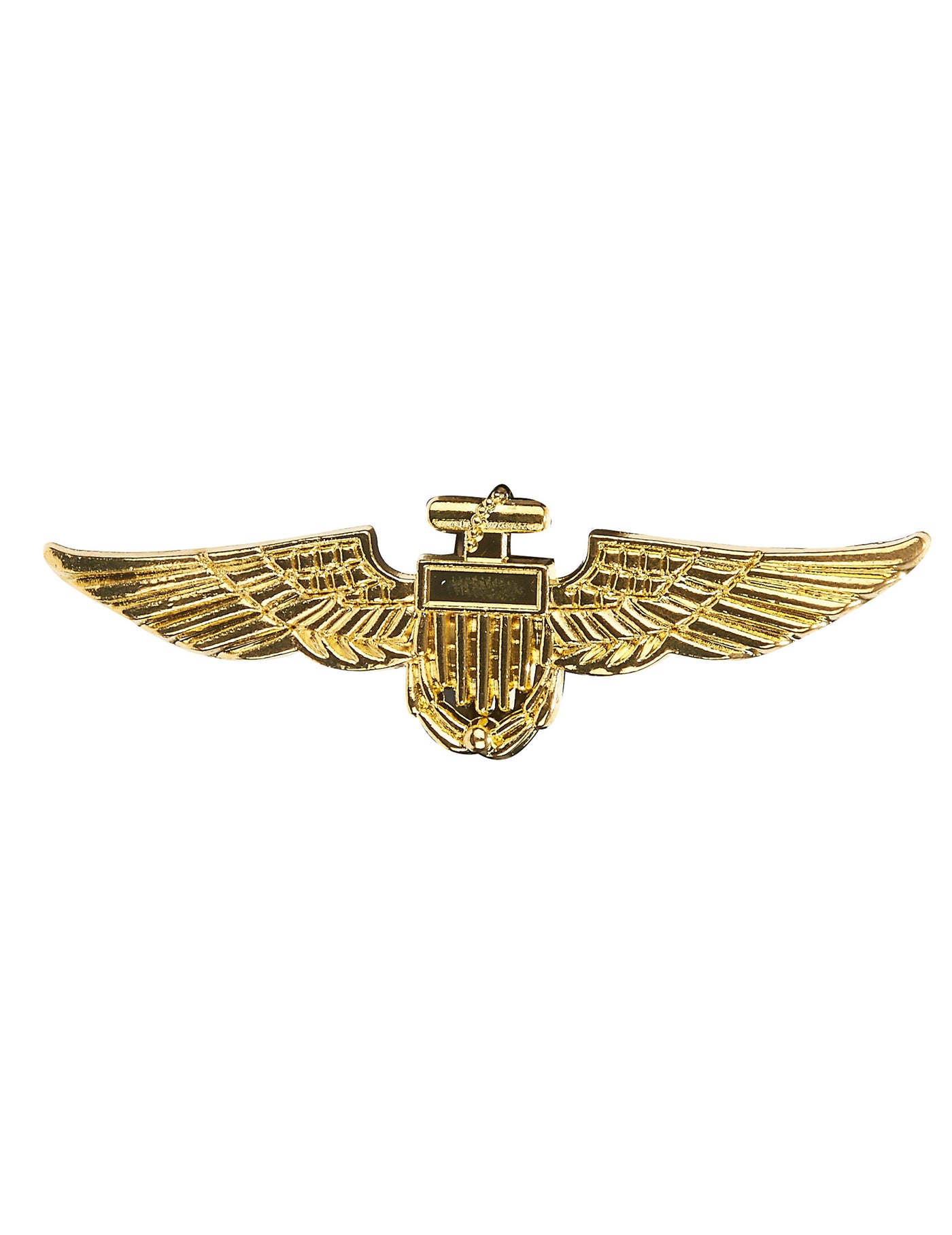 Broche pilote aviateur dorée