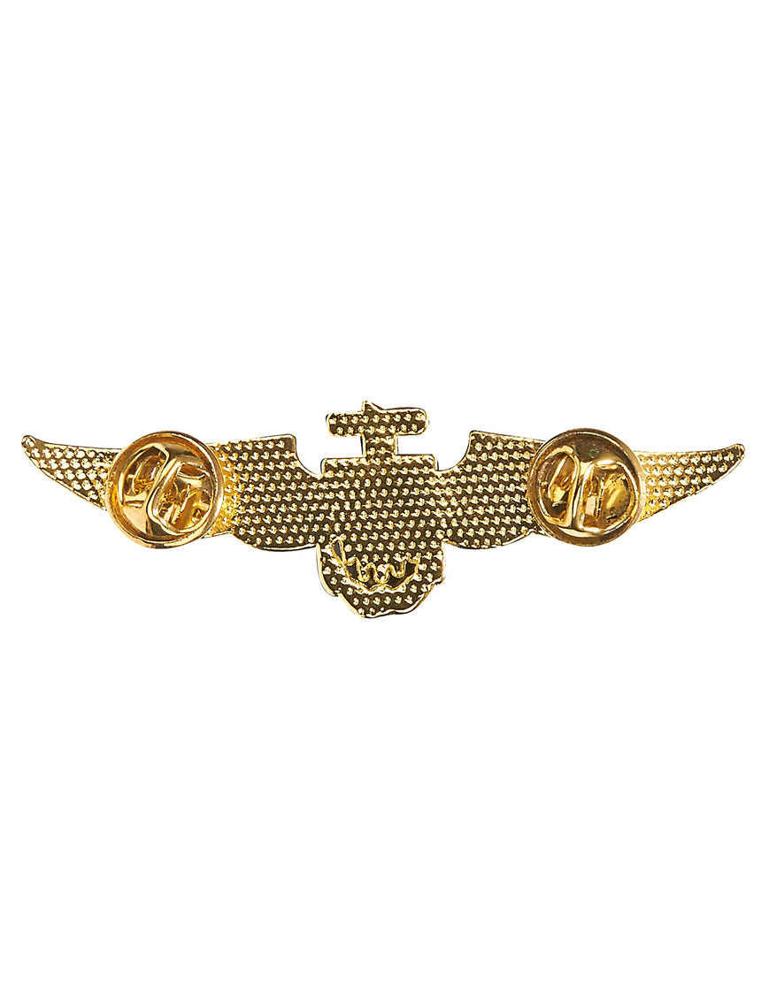 Broche pilote aviateur dorée