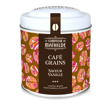 Café Torréfié en Grains Saveur Vanille -125g