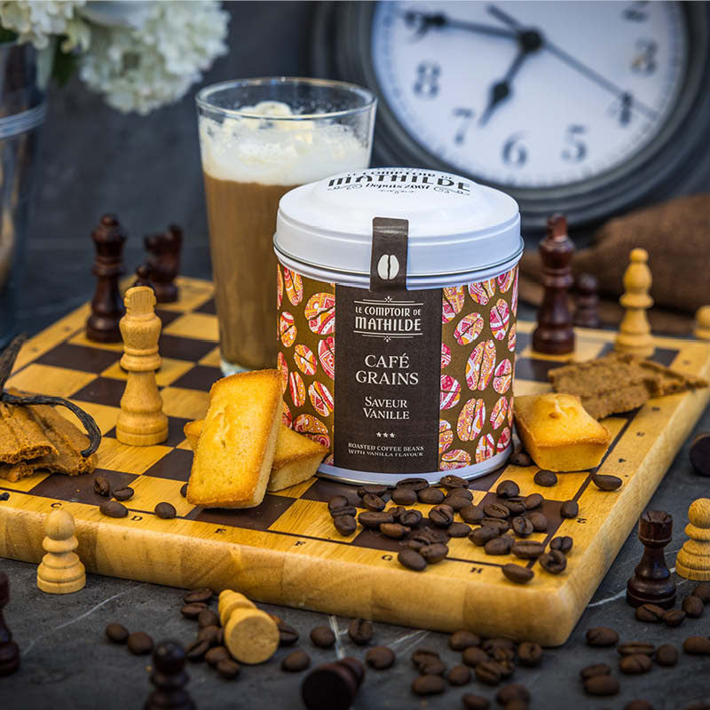 Café Torréfié en Grains Saveur Vanille -125g