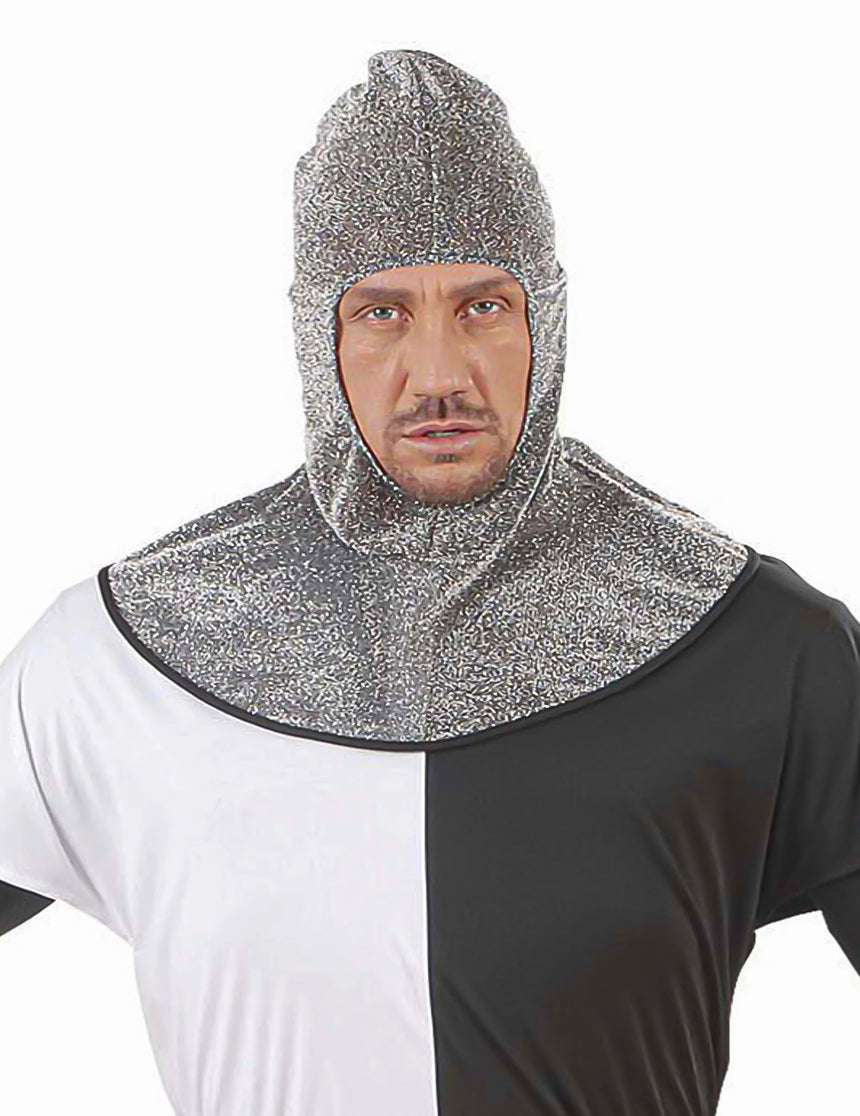Cagoule médiévale adulte effet cotte de maille