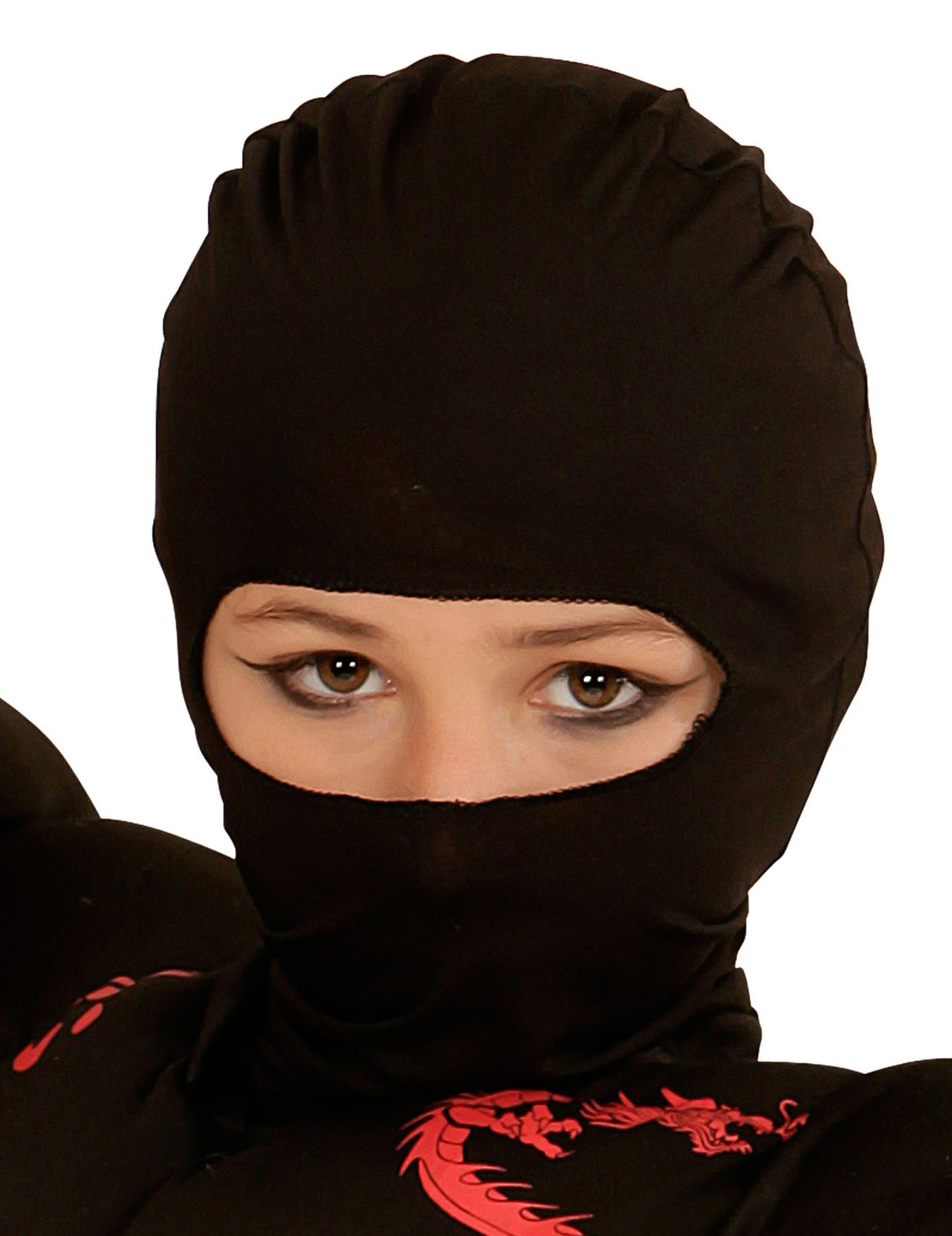 Cagoule ninja noire enfant