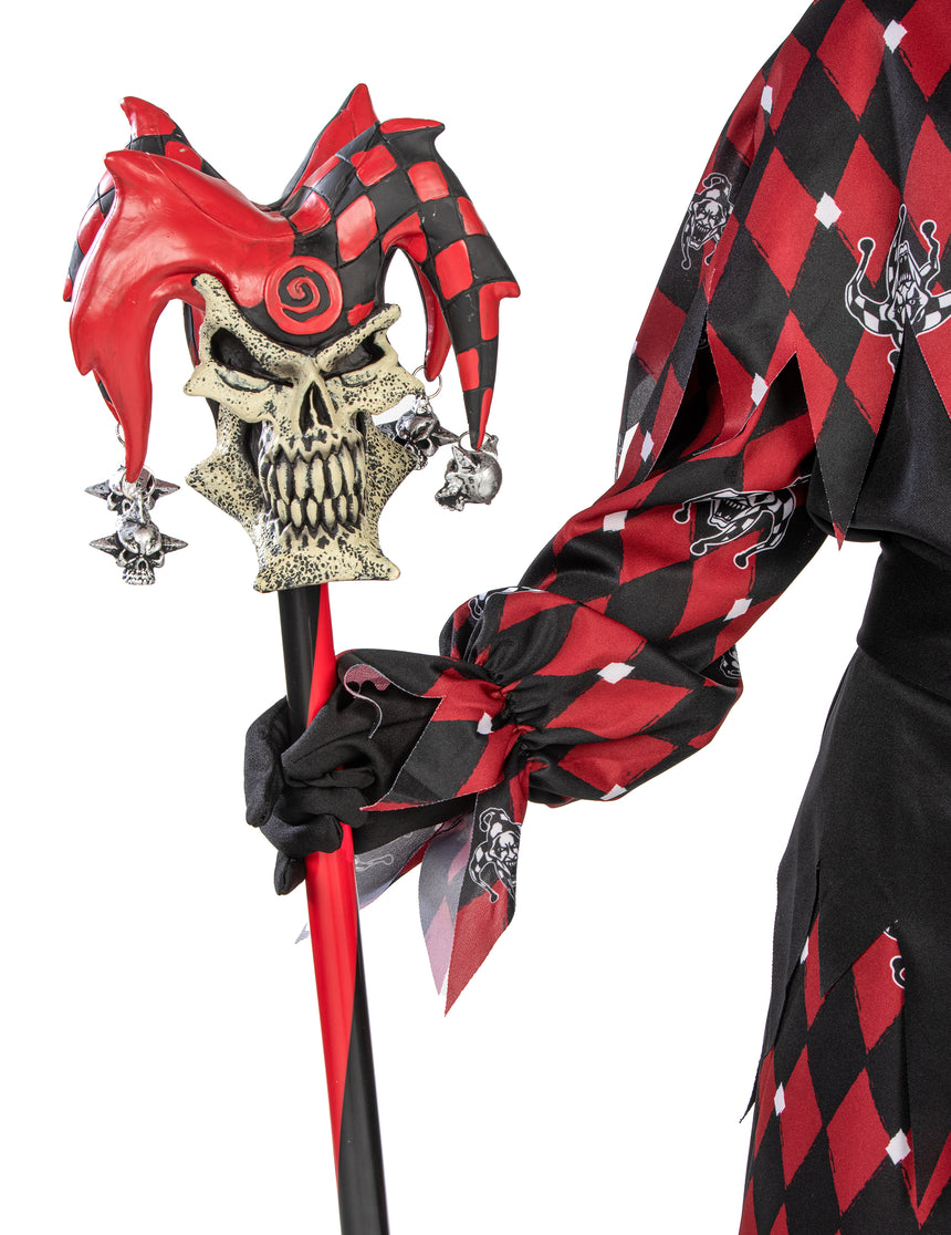 Canne de bouffon Halloween adulte
