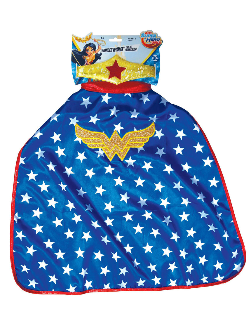 Cape et Tiare Wonder Woman Super Hero Girls enfant