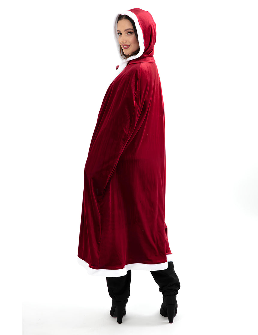 Cape longue de Noël luxe adulte