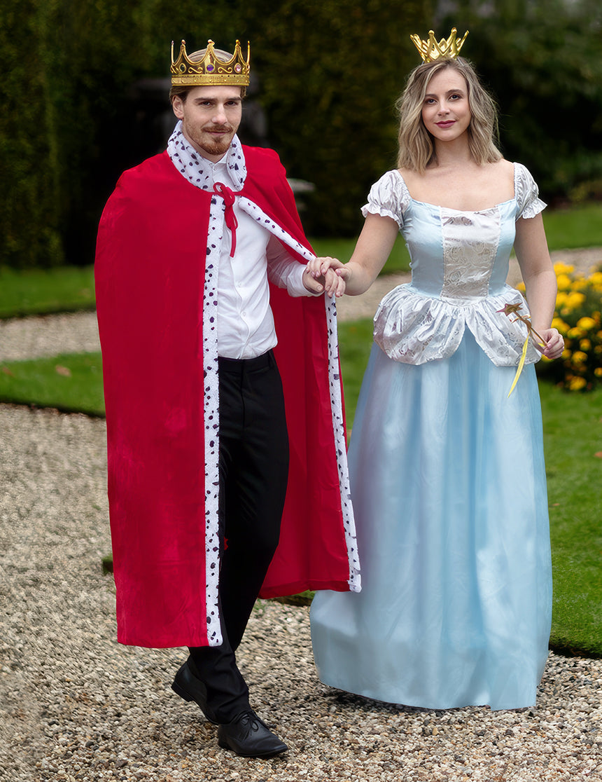 Cape roi rouge 130 cm adulte