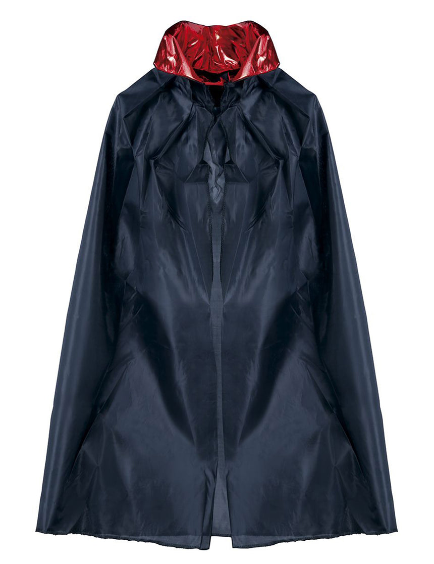Cape vampire noire avec col rouge enfant Halloween