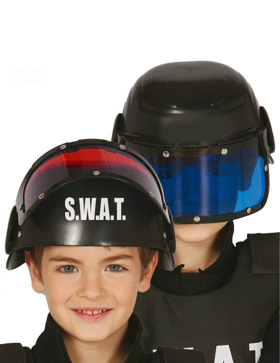 Casque avec visière SWAT enfant