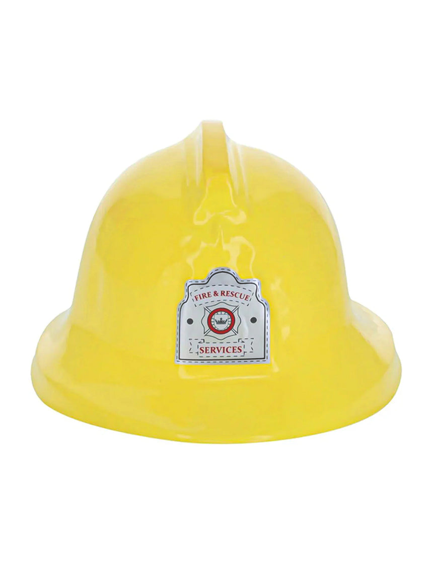 Casque pompier jaune
