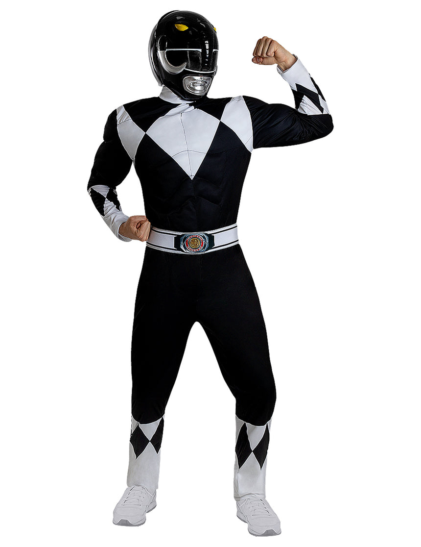 Casque Power Ranger noir adulte