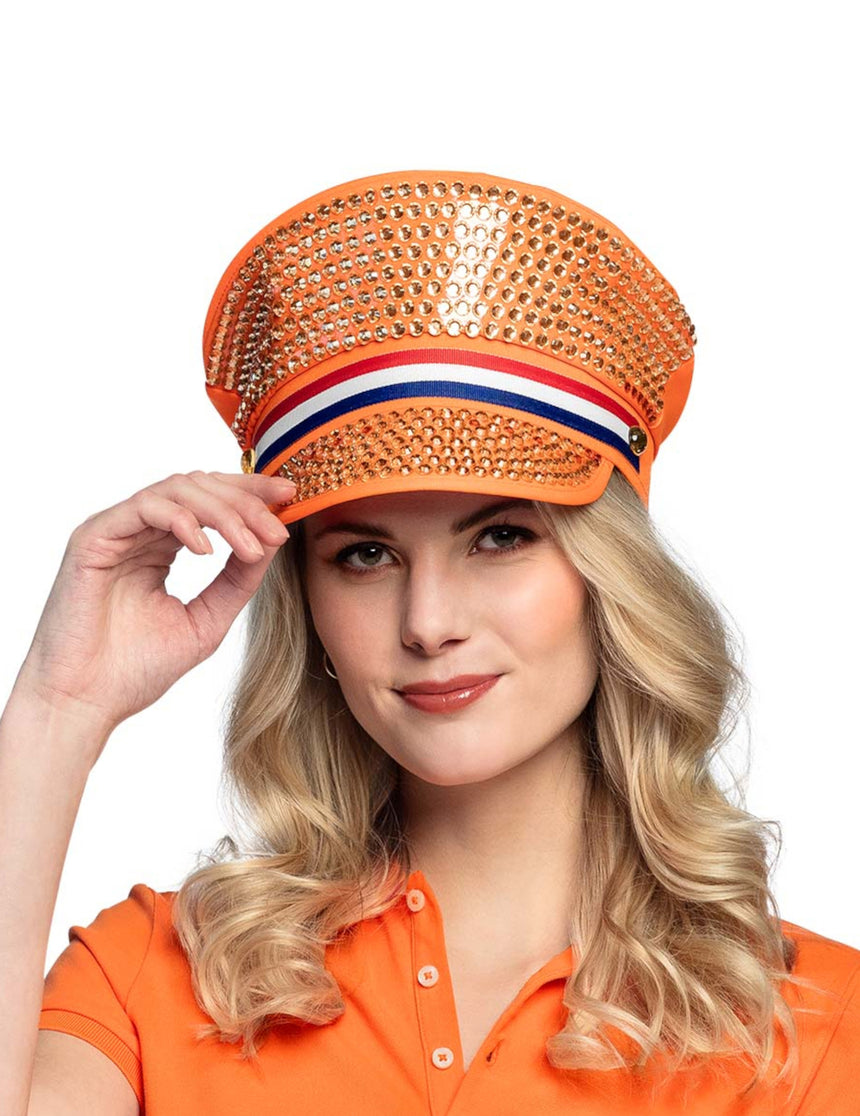 Casquette à strass Hollande adulte